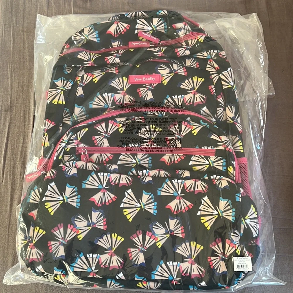 FREE 🎁 w/ Vera Bradley Lighten Up Essential Large Backpack Art Butterflies - Picture 8 of 13